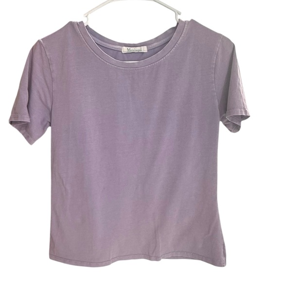Monisqui Size S Italian Tee Shirt Bundle Green Purple 100% Cotton Natural Dye - Picture 3 of 14